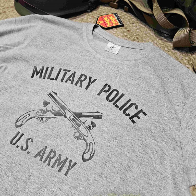 T SHIRT MILITARY POLICE GRIS