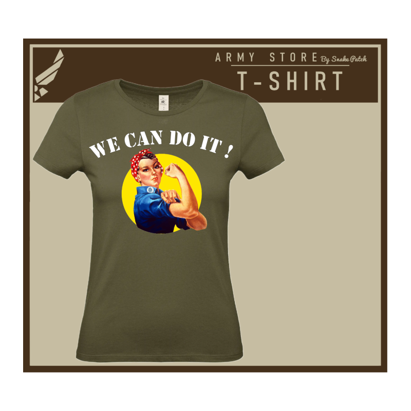 TSHIRT WE CAN DO IT FEMME