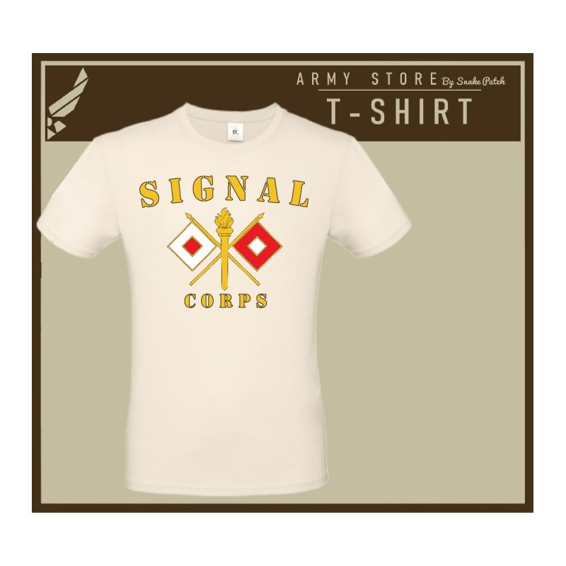 T SHIRT SIGNAL CORPS ECRU