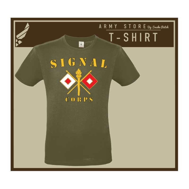 T SHIRT SIGNAL CORPS OD