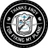 PATCH THANK YOU ANDY PAPPY BOYINGTON