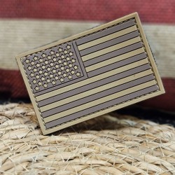 PATCH USA TAN 3D