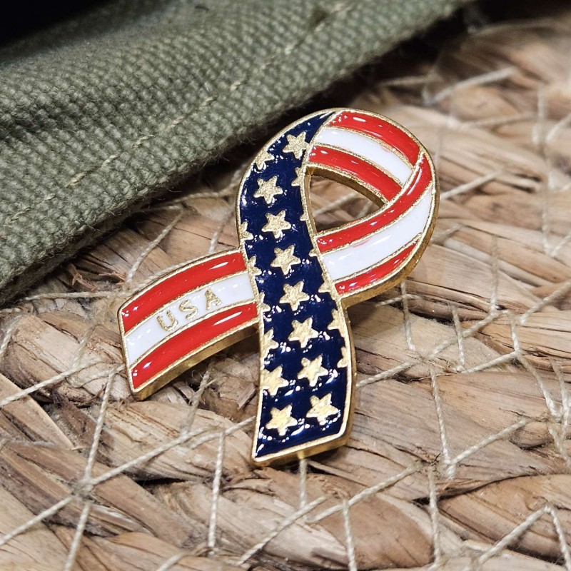 PIN'S USA RIBBON