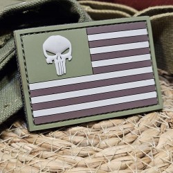 PATCH PUNISHER USA FLAG OD