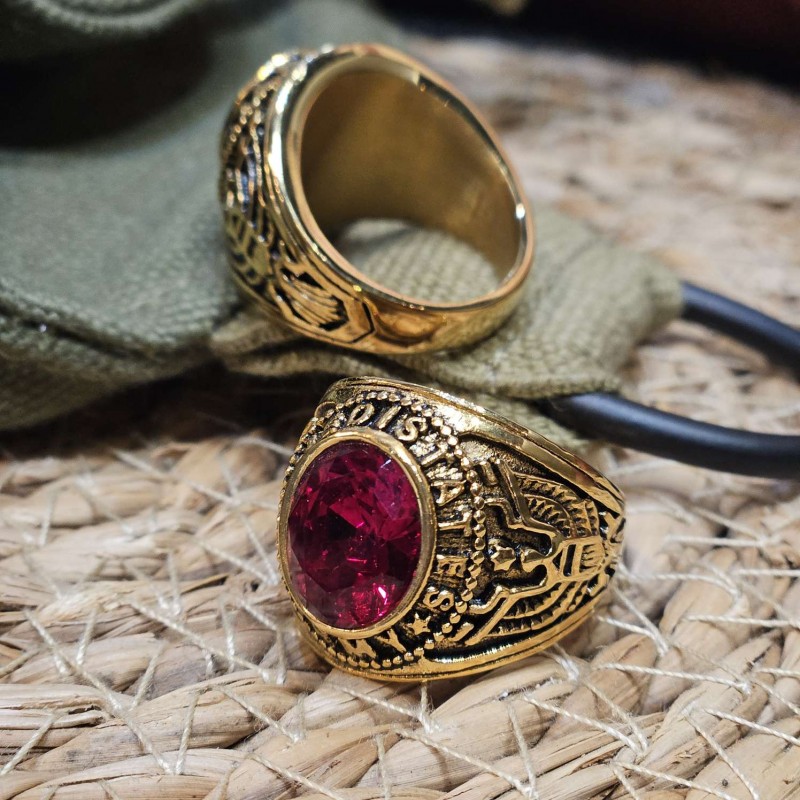 BAGUE US ARMY - ROUGE