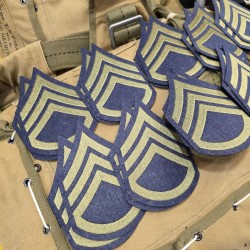 LOT X10 PAIRES DE GALONS STAFF SERGEANT
