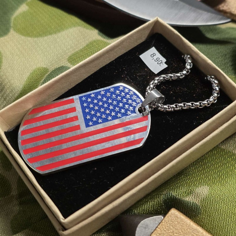 PENDENTIF USA - DOG TAG