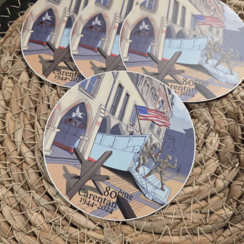 STICKER CARENTAN 80TH DDAY