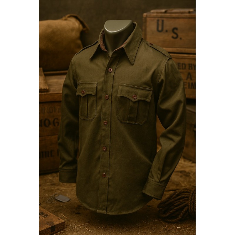 CHEMISE OFFICIER CHOCOLAT TYPE 1