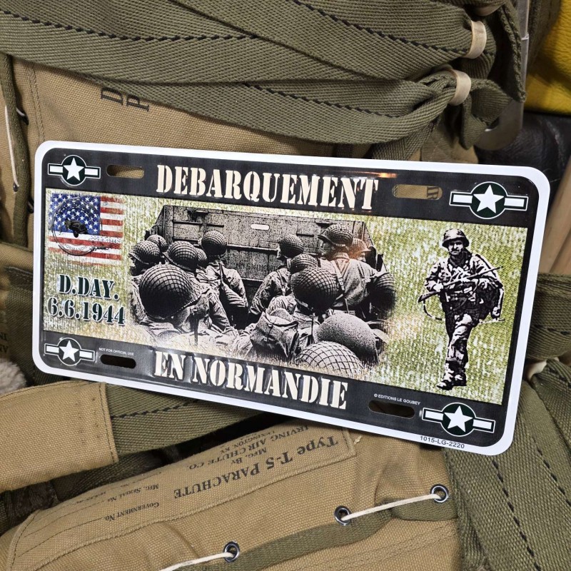 PLAQUE BARGE DEBARQUEMENT DDAY 6.6.1944