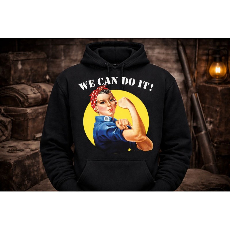 HOODIE WE CAN DO IT ! ROSIE la riveteuse