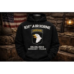 HOODIE 101ST AIRBORNE NOIR