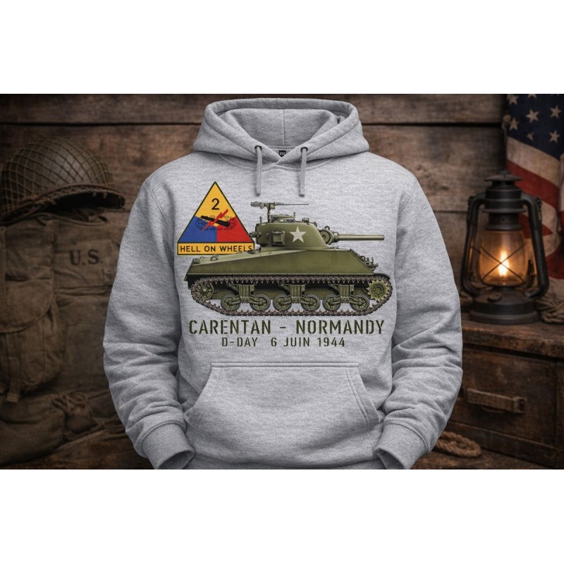 HOODIE 2ND ARMORED GRIS